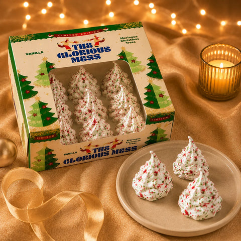Vanilla Meringue Christmas Trees