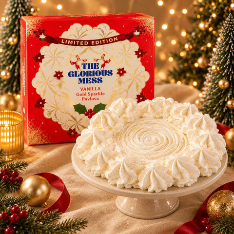 Vanilla Gold Sparkle Pavlova