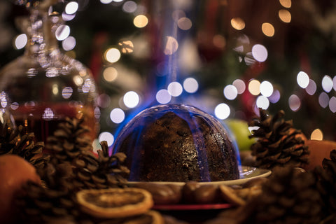 Hessian Wrapped Christmas Puddings
