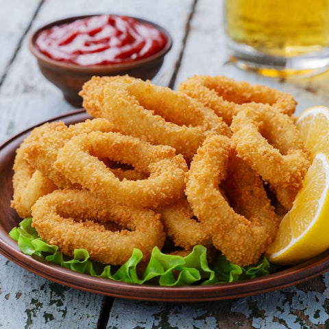 Freshly Frozen Breaded Calamari Rings