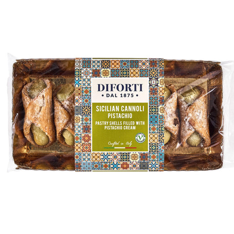 Sicilian Cannoli with Pistachio Cream